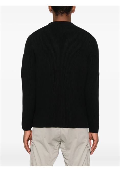 maglione girocollo uomo nero C.P. COMPANY | 19CMKN015A-006608A999